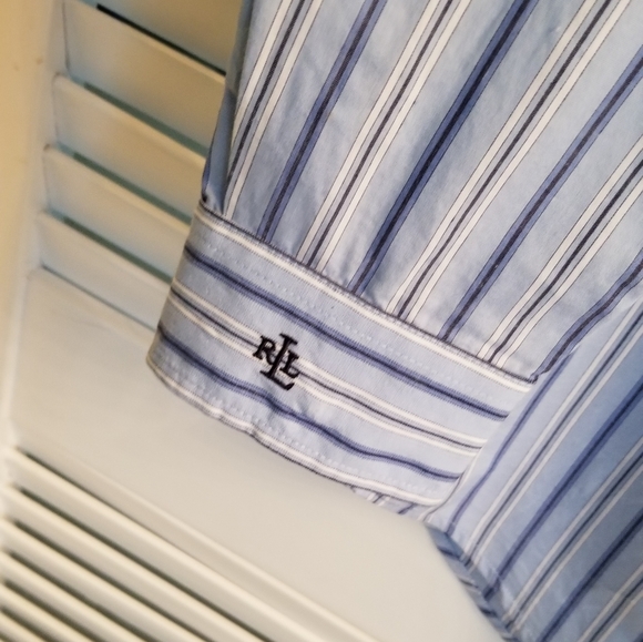 Lauren RL ruffled stripe shirt - Picture 5 of 7
